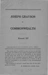 Joseph Grayson v. Commonwealth of Virginia