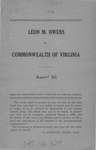 Leon M. Owens v. Commonwealth of Virginia