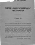 City of Richmond v. Virginia Bonded Warehouse Corporation; and, Virginia Bonded Warehouse Corporation v. Grinnell Company, Inc.