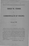 Ernest W. Turner v. Commonwealth of Virginia