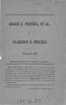 Grace G. Frizzell, et al., v. Clarence G. Frizzell
