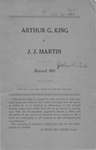 Arthur G. King v. J.J. Martin