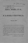 Alice L. Russell and Annie A. McGee v. W. H. Russell's Executors, et al.
