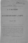 L.P. Matthews v. B. N. Codd and Harry L. Carpe