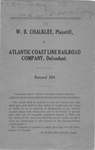 W.B. Chalkley v. Atlantic Coast Line Railroad Company