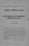 Mamie A. Tennent v. Union Mutual Life Insurance Company