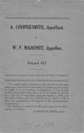 A. Coopersmith v. W.F. Mahoney; and, A. Coopersmith v. E. W. Rudd