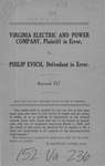 Virginia Electric and Power Company v. Philip Evich