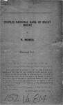 Peoples National Bank of Rocky Mount v. N. Morris