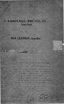 E. Warren Wall, Who Sues, etc., v. Max Landman