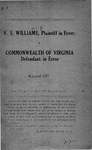 V.S. Williams v. Commonwealth of Virginia