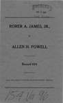 Rorer A. James, Jr., v. Allen H. Powell
