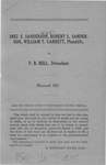 Inez E. Anderson, Robert L. Sanderson and William T. Garrett v. F.B. Bell