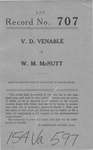 V.D. Venable v. W.M. McNutt
