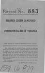 Harper Green Langford v. Commonwealth of Virginia