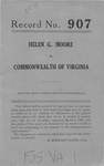 Helen G. Moore v. Commonwealth of Virginia