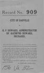 City of Danville v. H.F. Howard, Administrator of Raymond Howard, deceased