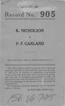 K. Nicholson v. P. F. Garland