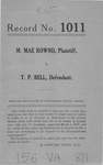 M. Mae Rownd v. T.P. Bell