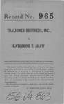 Thalhimer Brothers, Inc., v. Katherine T. Shaw