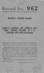 Mattie E. Turner v. James D. Carneal and James D. Carneal, Jr., t/a J.D. Carneal and Sons