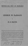 George W. DeShazo v. D.S. Davis