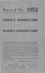 Charles R. Craddock's Administrator v. Blanche R. Craddock's Administrator