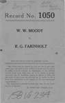W.W. Moody v. R.G. Farinholt