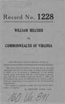 William Belcher v. Commonwealth of Virginia
