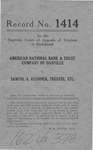 American National Bank and Trust Company of Danville v. Samuel A. Kushner, Trustee, etc.