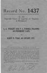 L.C. Wright and F.L. Forbes, Trading as Piedmont Café v. Kirby E. Viar, an Infant, etc.