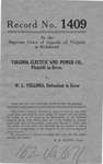 Virginia Electric and Power Company  v.  W.L. Vellines