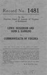 Lewis Dickerson and John S. Hawkins v. Commonwealth of Virginia