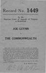 Joe Guynn v. Commonwealth of Virginia