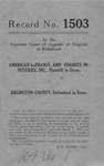 American-LaFrance and Foamite Industries, Inc., v. Arlington Company