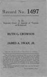 Ruth G. Crowson v. James A. Swan, Jr.