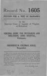 Virginia Home for Incurables and Sheltering Arms Hospital v. Frederick W. Coleman, Judge