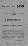 J. Merritt Chandler v. Pauline Satchell Russell