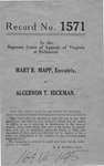 Mary R. Mapp v. Algernon T. Hickman