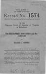The Chesapeake and Ohio Railway Company v. Rufus S. Tanner