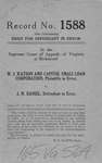 W.I. Watson and Capitol Small Loan Corporation v. J.H. Daniel