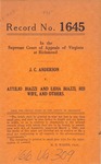 J. C. Anderson v. Attilio Biazzi and Lidia Biazzi, His Wife, et al.
