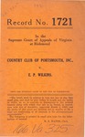 Country Club of Portsmouth, Inc. v. E. P. Wilkins