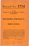 Philip Greenberg, Inc., et al. v. Robert M. Dunville