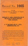 Bernard W. James, Administrator of the Estate of Maud Moncure Ford, deceased v. A. W. Maynard and W. S. Bell, Administrators, C. T. A. of the Estate of Edgar Lee Ford, deceassed