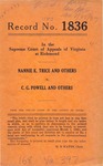 Nannie K. Trice, et al. v. C. G. Powell, etc., et al.