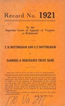 T. H. Nottingham and S. T. Nottingham v. Farmers & Merchants Trust Bank