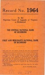 Central National Bank of Richmond v. First and Merchants National Bank of Richmond