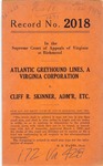 Atlantic Greyhound Lines v. Cliff R. Skinner, Administrator, etc.