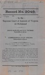 David Surles and G. S. Thomas v. Commonwealth of Virginia